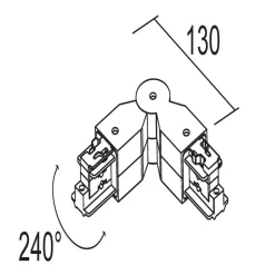 Ivela-drejestik, 3-fasesystem LKM, hvid