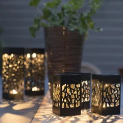 Izola Mini LED-solcellelampe i sæt af 3