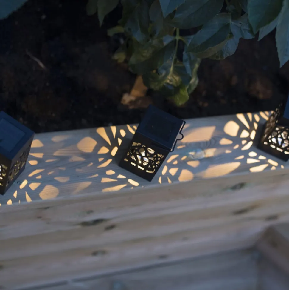 Izola Mini LED-solcellelampe i sæt af 3