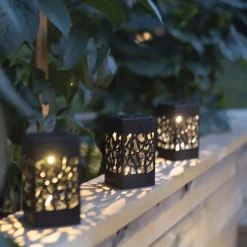Izola Mini LED-solcellelampe i sæt af 3