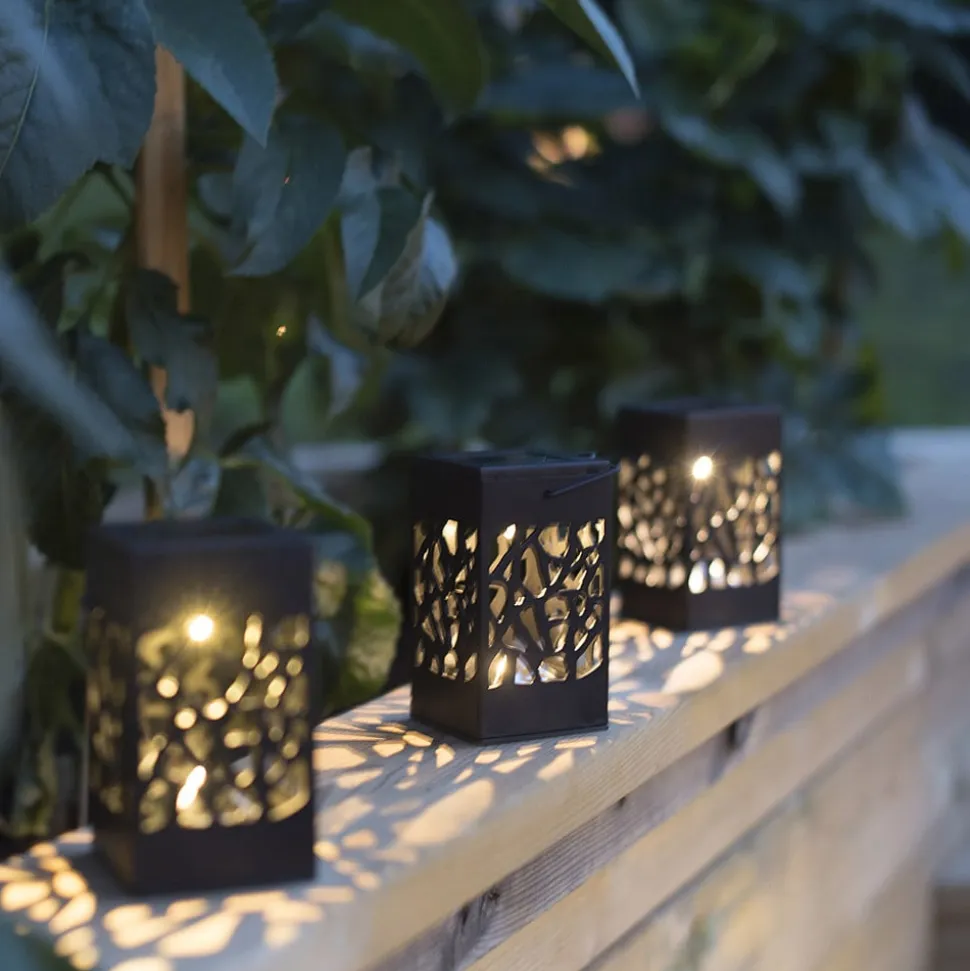 Izola Mini LED-solcellelampe i sæt af 3