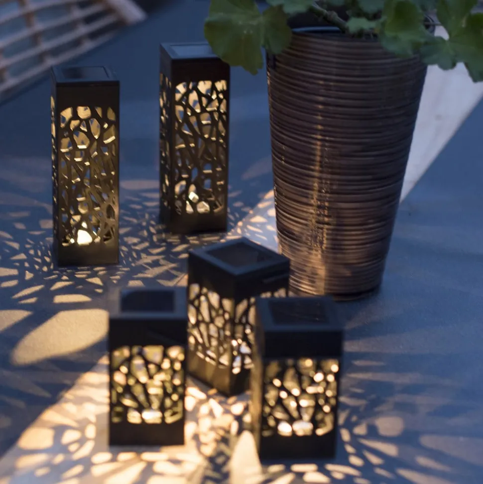 Izola Mini LED-solcellelampe i sæt af 3