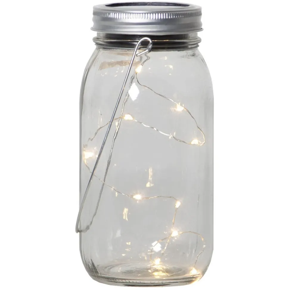 Jamjar - flot solcelle-dekorationslampe i glas