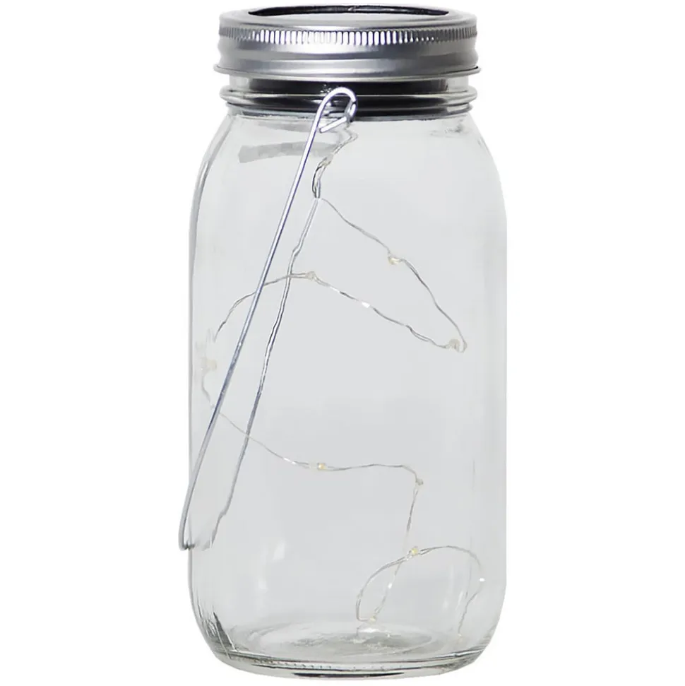 Jamjar - flot solcelle-dekorationslampe i glas