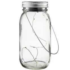 Jamjar - flot solcelle-dekorationslampe i glas