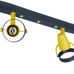 Joan loftspot, blå-gul, 70 cm, plast, 4 x GU10