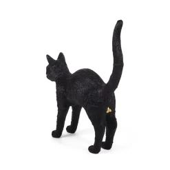Jobby The Cat deko LED-bordlampe, sort