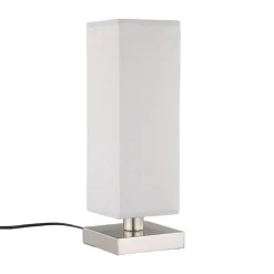 Julina - tekstil-natbordslampe i grå