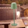 JUST LIGHT. Euria LED-bordlampe, grøn, jern, IP54