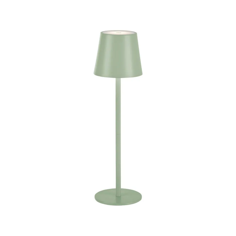 JUST LIGHT. Euria LED-bordlampe, grøn, jern, IP54