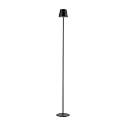 JUST LIGHT. Euria LED-gulvlampe, sort, jern, IP54