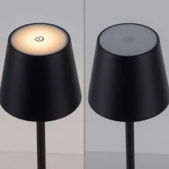 JUST LIGHT. Euria LED-gulvlampe, sort, jern, IP54