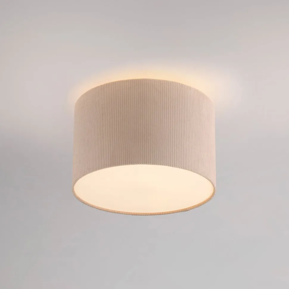 JUST LIGHT. Green Duro loftlampe, tekstil, beige