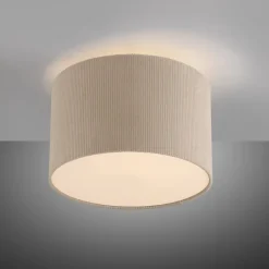 JUST LIGHT. Green Duro loftlampe, tekstil, beige