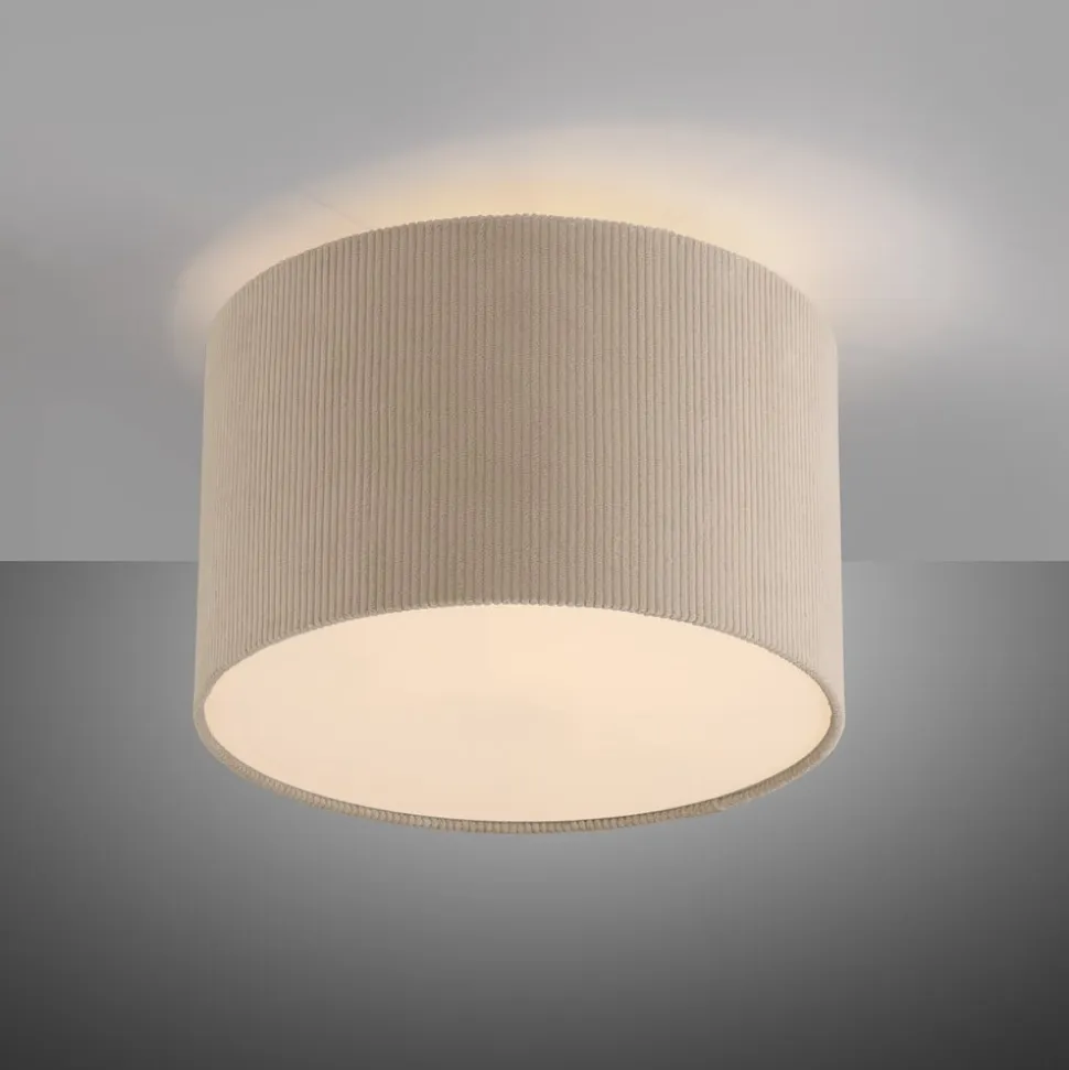 JUST LIGHT. Green Duro loftlampe, tekstil, beige