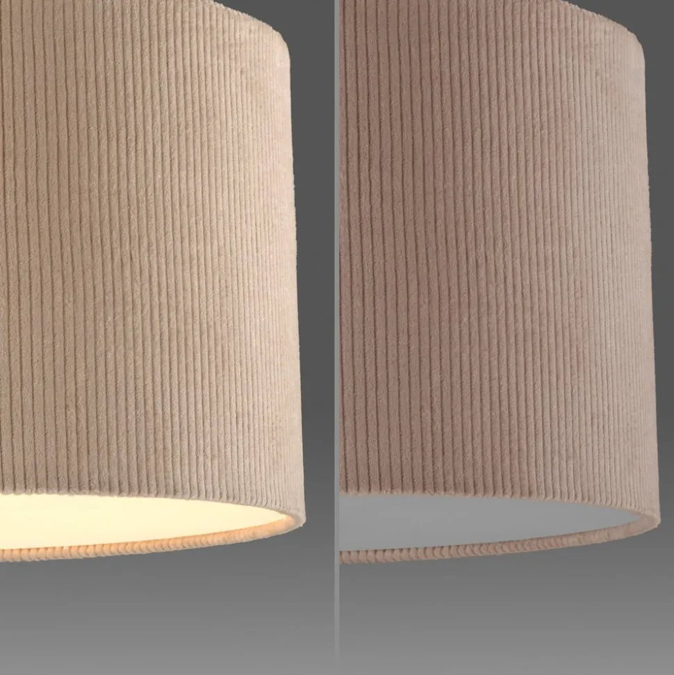 JUST LIGHT. Green Duro loftlampe, tekstil, beige