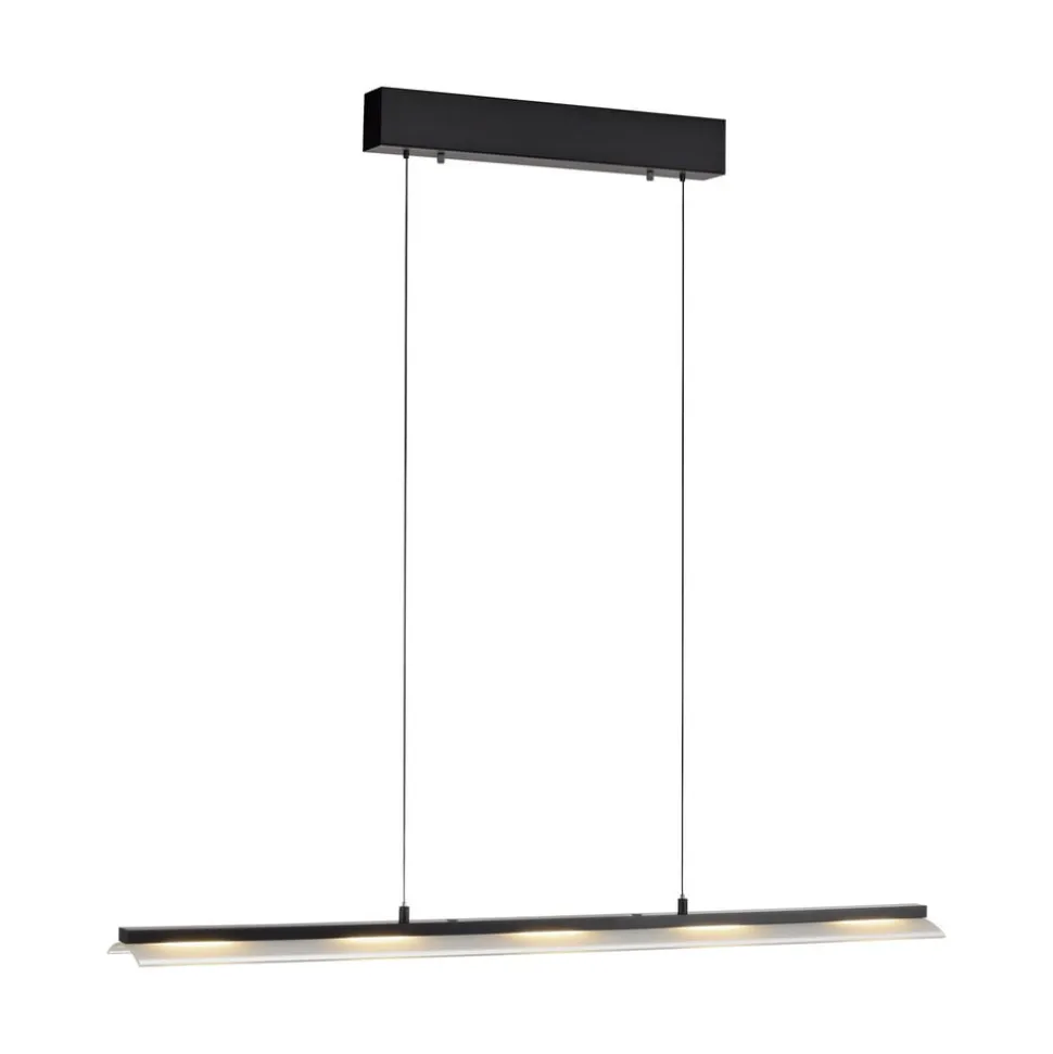 JUST LIGHT. Hængelampe Nele, sort, jern, glas