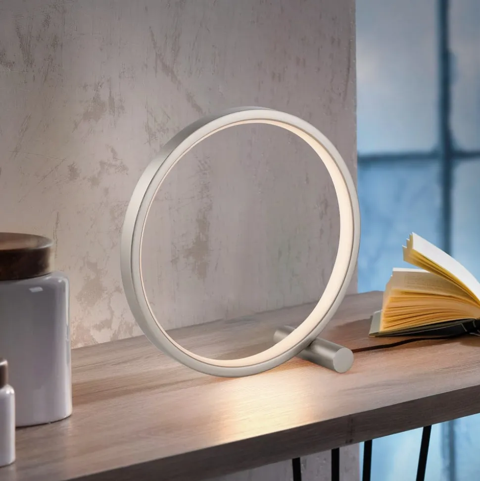 JUST LIGHT. LED-bordlampe Mini Ritus, Ø 25 cm, jern
