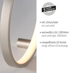 JUST LIGHT. LED-bordlampe Mini Ritus, Ø 25 cm, jern