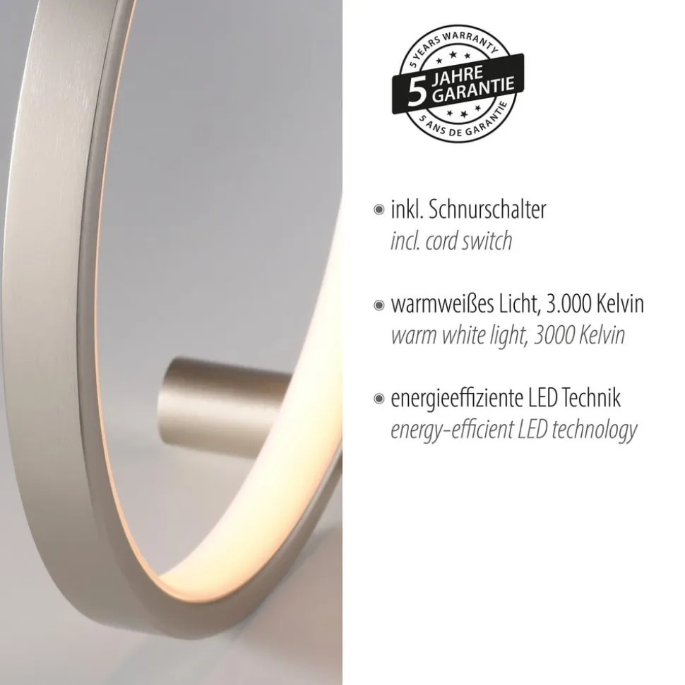 JUST LIGHT. LED-bordlampe Mini Ritus, Ø 25 cm, jern