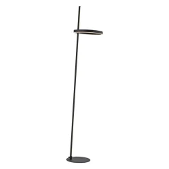 JUST LIGHT. LED-gulvlampe Ritus sort jern Dæmper 3.000 K