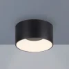 JUST LIGHT. LED-loftslampe Tanika sort, Ø16 cm, dæmpbar