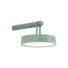 JUST LIGHT. LED-væglampe Arma, grøn, plast IP44