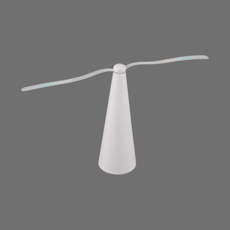 JUST LIGHT. Swat fluepiskeris, batteridrevet, hvid