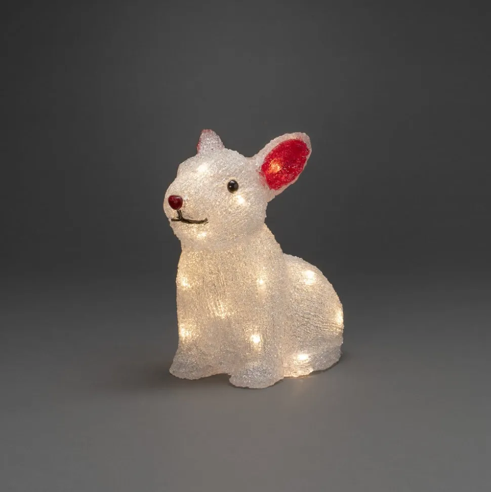 Kanin LED-lysfigur, batteridrevet