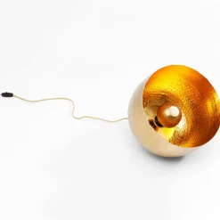 KARE Apollon bordlampe, mat guld, Ø 35 cm