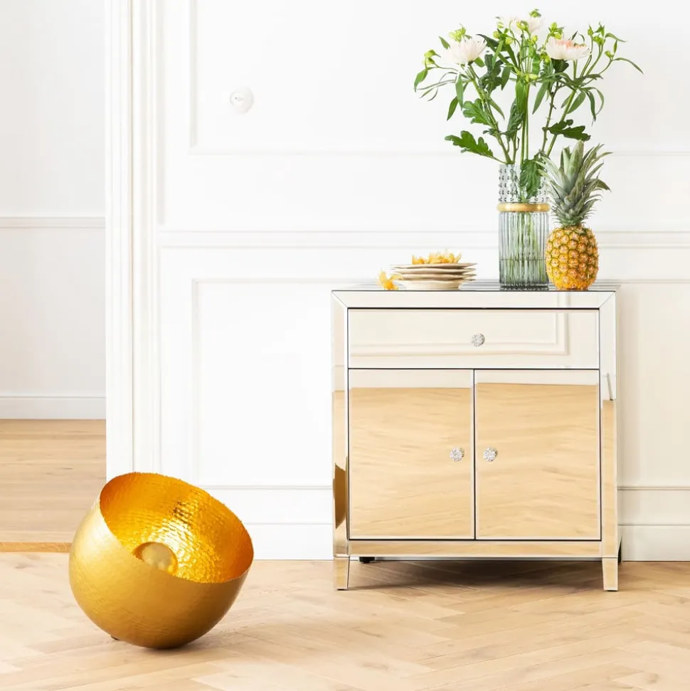 KARE Apollon bordlampe, mat guld, Ø 35 cm