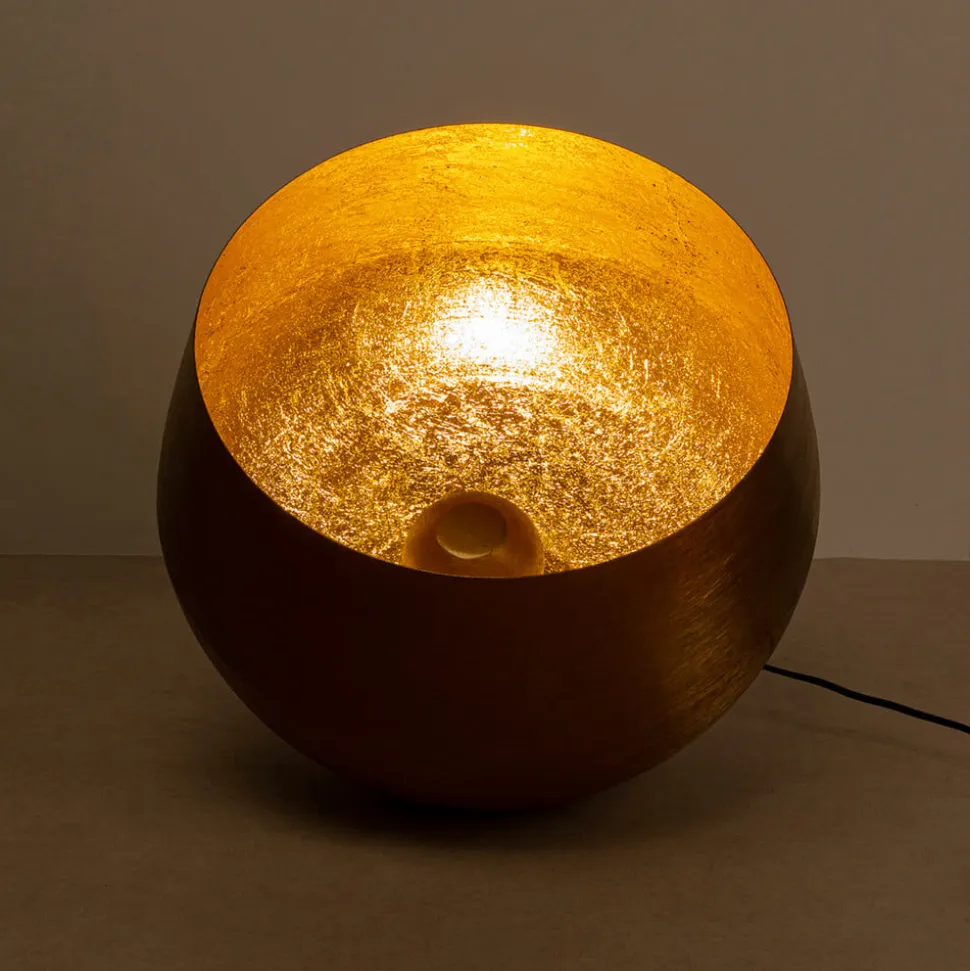 Kare Apollon gulvlampe, guld, Ø 50 cm