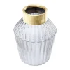 KARE Barfly-vase, grå, glas, højde 30 cm, mundblæst