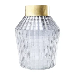 KARE Barfly-vase, grå, glas, højde 30 cm, mundblæst