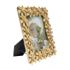 KARE billedramme Flower, 13 x 18 cm, polyresin, guldfarvet