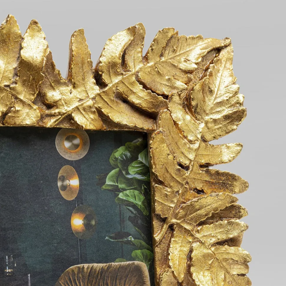 KARE billedramme Gold Leaves, 10 x 15 cm, guldfarvet