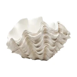 KARE Concha dekorativ vase, højde 29 cm, støbt sten, beige