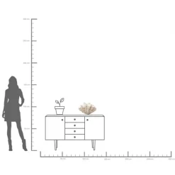 KARE Concha dekorativ vase, højde 29 cm, støbt sten, beige