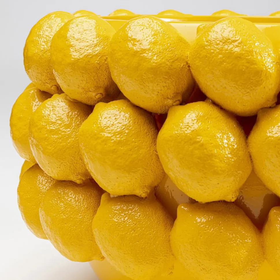KARE dekorativ krukke Lemon Juice, højde 22 cm, Ø 34 cm, gul