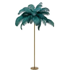 KARE Feather Palm gulvlampe med fjer, grøn
