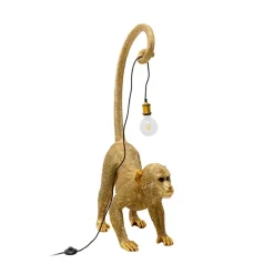 KARE gulvlampe Monkey Dance, guldfarvet, 120 cm, E27