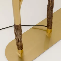 KARE Gulvlampe Twig, grøn/guld, 154 cm, E27