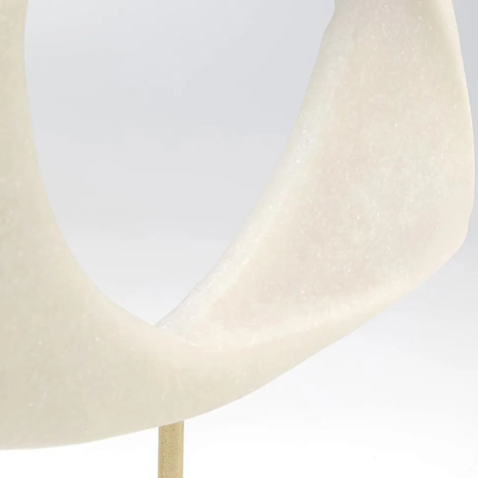 KARE Soft Shape dekorationsobjekt, bred form, hvid, støbt sten