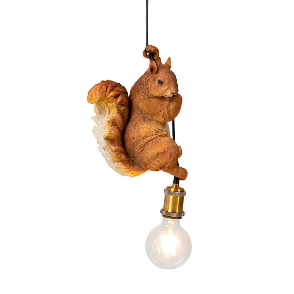 Kare Squirrel hængelampe med egernmodel
