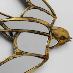 KARE Swallow Mirror vægobjekt, polyresin, glas, guld