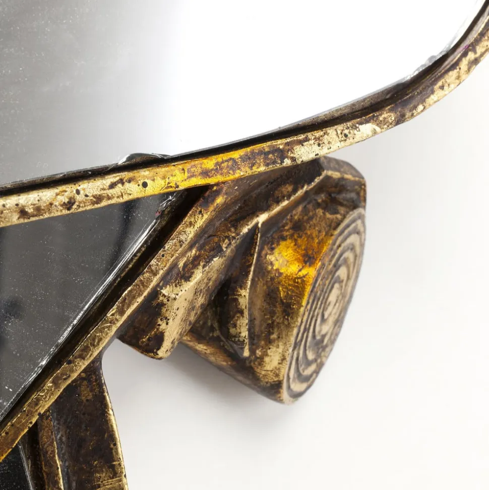 KARE vægobjekt Parrot Mirror, polyresin, glas, guld