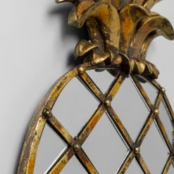 KARE vægobjekt Pina Mirror, polyresin, glas, 50 cm, guld