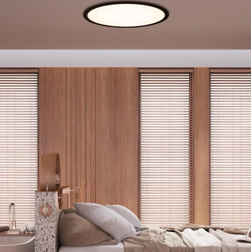 Karl LED-loftslampe, CCT, RGB-baggrundsbelysning, Ø 54 cm