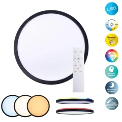 Karl LED-loftslampe, CCT, RGB-baggrundsbelysning, Ø 54 cm
