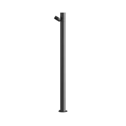 Karman LED-gadelampe Jaco, 90 cm, brun, aluminium, 1 lyskilde.